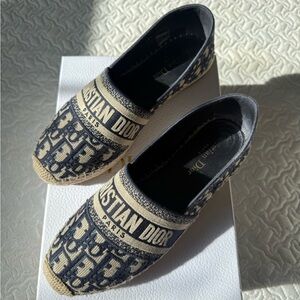Dior | Granville Deep Blue Espadrilles 38.5